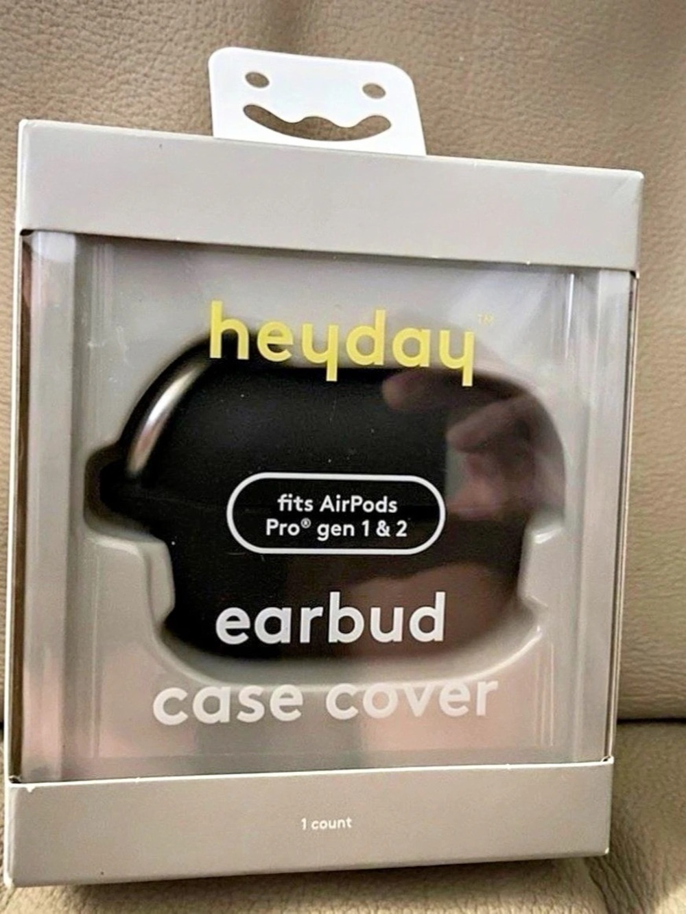 heyday Earbud Case Cover for AirPods Pro Gen 1 & 2 Black